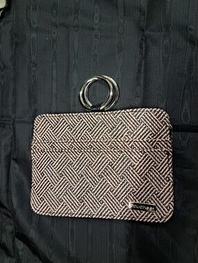 POUCHEE black/Natural Poly Straw The Ultimate Handbag Organizer.